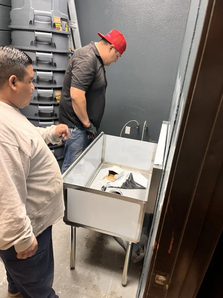 Commercial plumbing and sink installation in Preston Highlands